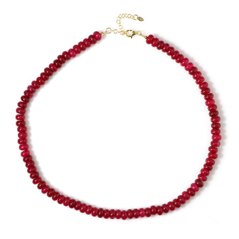 Collar en plata con Cuarzo cereza