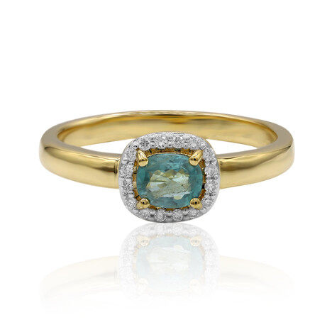 Anello in oro con Grandidierite (AMAYANI)