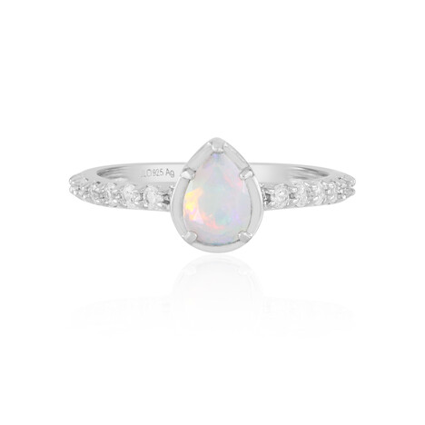 Anello in argento con Opale di Welo