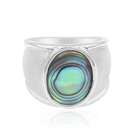 Anillo en plata con Concha de Abalone