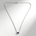 Collana in argento con Ametista Zambiana (de Melo Essence)