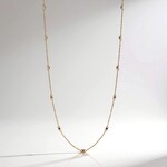 Collana in oro con Diamante Champagne I2 (de Melo Gold)
