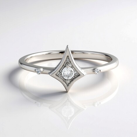 Anello in argento con Zircone