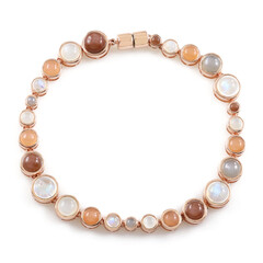 Zilveren armband met Blauwe Maanstenen