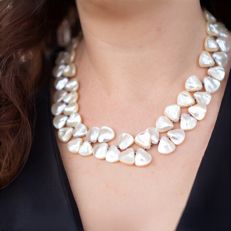 Collar en plata con Nácar (Dallas Prince Designs)