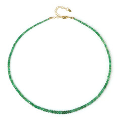 Collar en plata con Esmeralda de Brasil