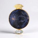 Ciondolo in argento con Sodalite (MONOSONO COLLECTION)
