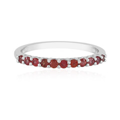 Bague en argent et Rubis de Tanzanie