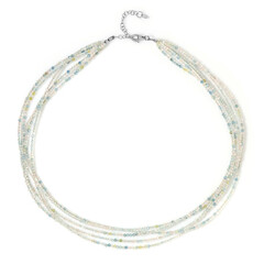 Fancy Beryl Silver Necklace