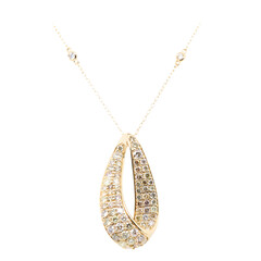SI2 Fancy-Brillant-Goldhalskette
