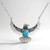 Collana in argento con Turchese Kingman Mohave Blu (Jones Lee)