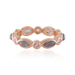 Pink Maniry Labradorite Silver Ring