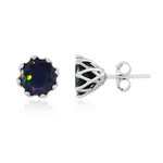 Mezezo Opal Silver Earrings (de Melo Essence)