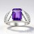 Anello in argento con Ametista (de Melo Essence)
