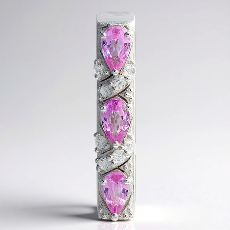 Ciondolo in argento con Zaffiro Rosa (Remy Rotenier)
