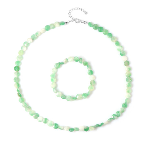 Parure in argento con Quarzo Verde