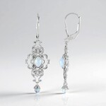 Orecchini in argento con Opale di Welo