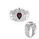 Bague en argent et Grenat Rhodolite framboise (de Melo)