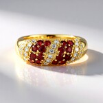 Anello in argento con Spinello Rosso