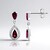 Orecchini in argento con Rodolite
