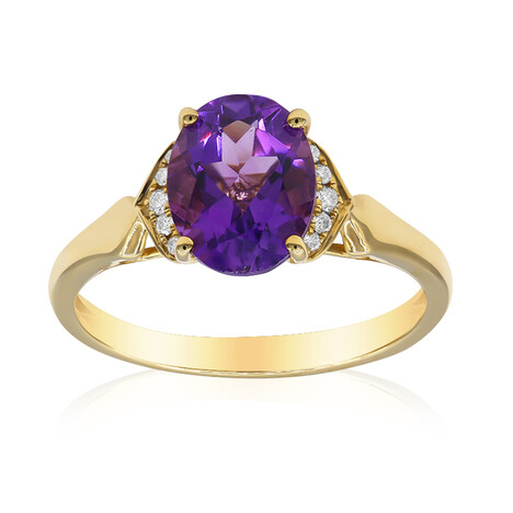 Anillo en oro con Amatista