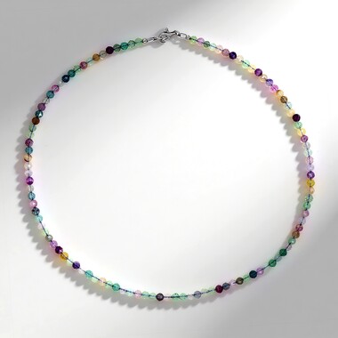 Collar en plata con Fluorita
