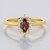 Anello in argento con Zircone Lampone