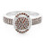Bague en argent et Diamant fantaisie