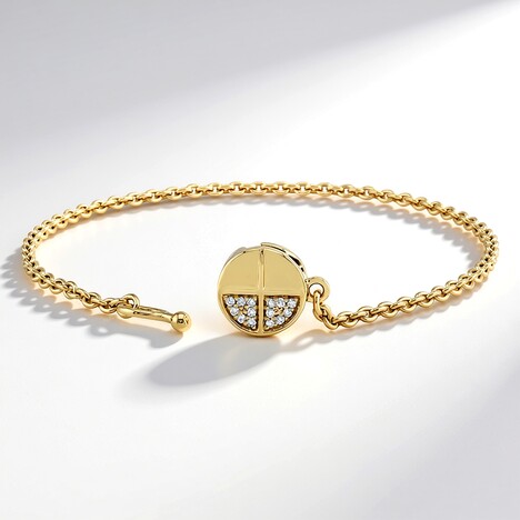 Bracelet en argent et Diamant SI1 (G) (Annette)