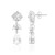 Boucles d'oreilles en argent et Topaze blanche
