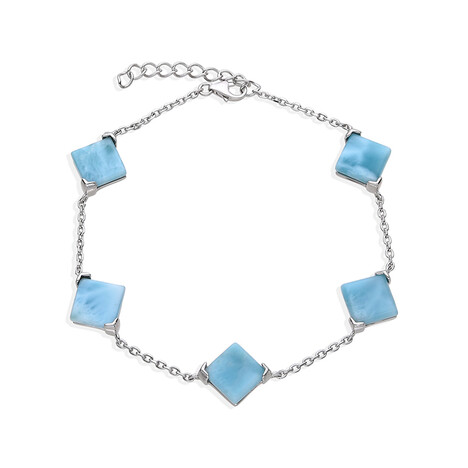 Larimar-Silberarmband