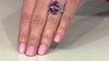 Anillo en plata con Amatista