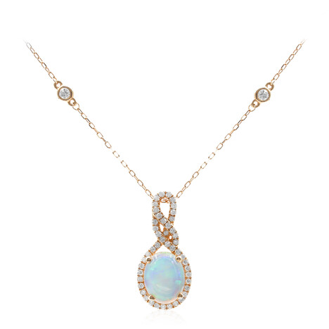 14K AAA Welo Opal Gold Necklace (CIRARI)
