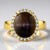 Anello in argento con Pietra del Sole Occhio di Gatto