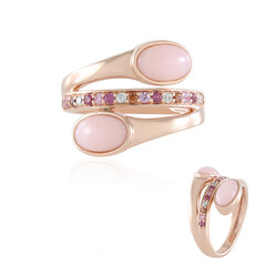Zilveren ring met roze opalen (KM by Juwelo)