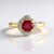 Anello in argento con Rubino del Madagascar
