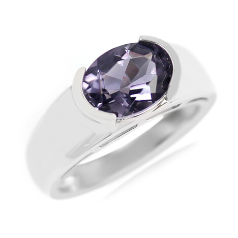 Blaubeer-Quarz-Silberring