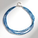 Collana in argento con Acquamarina Brasiliana