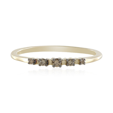 Anillo en oro con Diamante champán SI2