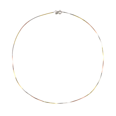 Omega-Silberhalsreif (MONOSONO COLLECTION)