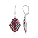 Orecchini in argento con Rodolite