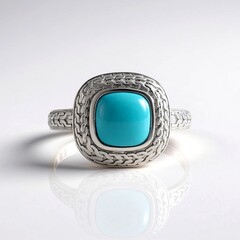 Anello in argento con Turchese Sleeping Beauty
