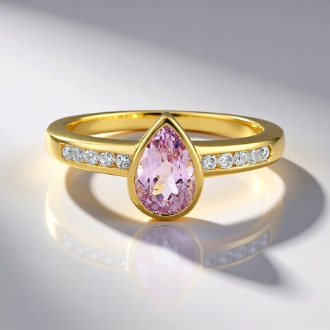Anello in argento con Kunzite