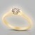 Anello in oro con Diamante Champagne d'Argyle SI2 (de Melo Gold)