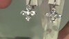 Pendientes en plata con Topacio blanco