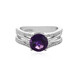 Sibirischer Amethyst-Silberring