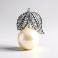 Colgante en plata con Perla blanca Freshwater (TPC)
