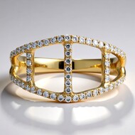 10K SI1 (H) Diamond Gold Ring