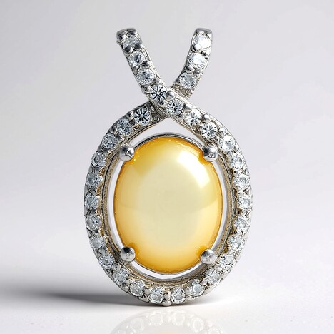 Pendentif en argent et Coquillage d'Abalone