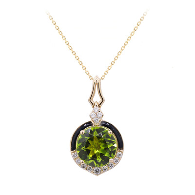 14K Dashihe Peridot Gold Necklace (CIRARI)